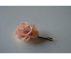 Pasador horquilla flor de tela niña