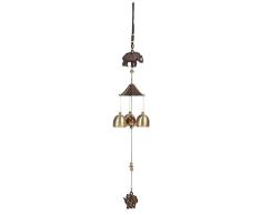 Topker Elefante Wind Chimes Colgantes Suerte de Cobre del Viento-Campana al Aire Libre Patio Sala de Estar Interior del Ornamento