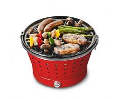 Bruzzzler Grillerette Classic – barbacoa de carbón sin humo, con bolsa de transporte