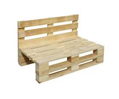 Sofa PALETS Lijado Y Cepillado - Medida 100cm X 60cm -Interior/Exterior Nuevo-Natural Sillon PALETS