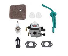 TOPINCN Kit de reemplazo de carburador para STIHL FS55 FS55R FS55RC FS38 KM55 HL45 KM55R Motor asequible Cortacéspedes Partes Accesorios