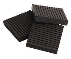 tdock WPC terraza baldosas, para suelo, 30 x 30 cm, 1. Elección, Gris claro