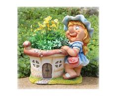 diseño enano XL con maceta 30 cm Alto Deco Jardín Figuras De Jardín Chica