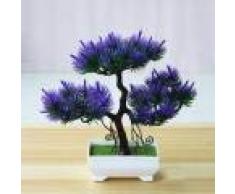 LIXIFF Artificial Bonsai Simulación Planta en Maceta Mini Pino Decoración de la Oficina en el hogar Simulación Artificial Bonsai, Ciruela