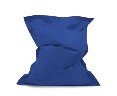 Comfort Co Puf Gigante Tipo Desgarbado- Pufs para Exteriores/Interiores 100% Impermeable (Azul)