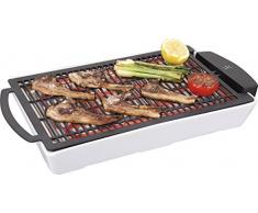 Jata EBQ-1 Electro Barbacoa, 2000 W, Aluminio, Acero Inoxidable, Silicona