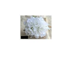 Flores Artificiales de Seda Artificial Hortensia Peonía Ramo de Novia Flor de Seda para Bricolaje Decoración de Fiesta en casa Natural Realista Gugutogo