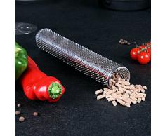 BBQ de toro smokerr öhre Incienso Tubo Victoria de acero inoxidable V2 A Ø 5 x 30 cm Tube Ahumador Pellet Ahumador