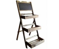 Agecroft Garden Centre 3 de Madera estantería Pantalla Soporte 110 cm se Puede Utilizar en Tienda o si no en terrazas Relleno de jardín con Plantas de Verano