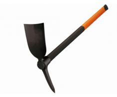 Fiskars Pico de jardinería, 90 cm, 3 kg, Cabeza de acero al carbón forjado/Mango con fibra de vidrio, Negro/Naranja, 1002209