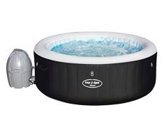 Bestway Lay-Z-SPA Jacuzzi Hinchable Miami AirJet para hasta 4 Personas, Redondo, Negro, 180 x 66 cm