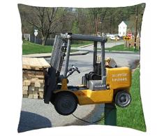 Carretilla elevadora buzón - Funda de almohada manta (18