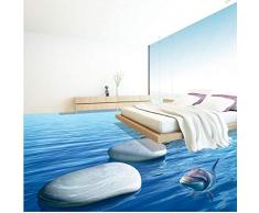 Lvabc 3D Adoquín De Piedra Piso De Papel Tapiz Sala De Estar Cocina De La Oficina Piso Impermeable Mural-250X175Cm