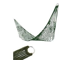 Outdoor saxx® – Hamaca, Hammock Paracord – Red para viaje camping jardín | con ojales para fijación, superficie de 2 m x 80 cm, verde oliva