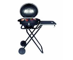 Barbacoa eléctrica SUNTEC BBQ-9493 | Uso exterior como barbacoa de sobremesa o con pie | Barbacoa para balcón, terraza, jardín y camping | Cocción eléctrica con máx. 2400 vatios | Soporte portátil