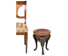 Taburete de la Flor Flores Mesa jardín Elefante Hierro 40cm Estilo Antiguo