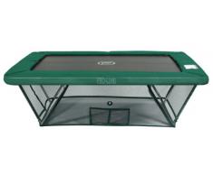 Spring Fun Proline - Red de seguridad para trampolín infantil, 300 x 230 cm, color verde