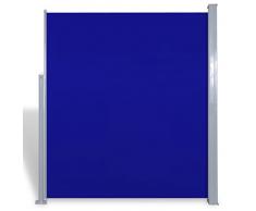 Anself - Toldo Lateral para Patio Terraza Jardín Balcón,Soporte De Acero (180x0-300cm,Azul)