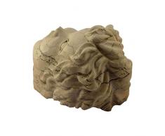 Rostro de Putto de mármol Biancone Asiago esculpido a mano para fuente