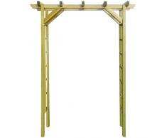 vidaXL Arco de Rosas de Jardín Madera de Pino Impregnada Cenador de Exterior