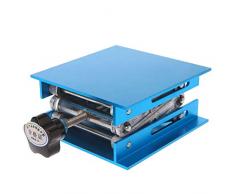 JOYKK Mesa de elevación de Aluminio Carpintería Laboratorio de Grabado Estante de Soporte de Levantamiento - Azul