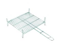 Sauvic 02650 Parrilla Doble 40X45 CM, Acero, 45.00x77.00x15.50 cm