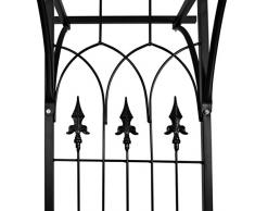 Zora Walter - Arco de jardín de Metal para Rosas y Plantas trepadoras (200 x 52 x 204 cm)
