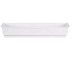 Emsa 501833 Lago aqua comfort - Jardinera (100 cm), color blanco