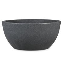 Floralo bassone Redondo Fuente Para Plantar, negro/granito, 40 x 40 x 18cm