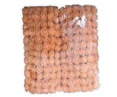hlhn 144 pcs mini Artificial rosa Multicolor Rosa ramo de flores rosas de tela para la decoración de oficina decoración de casa escritorio mesas de jardín fiesta