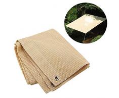 ZHANWEI Toldo, Parasol De Protección Solar Redes De Sombrilla De Aislamiento Térmico Red De Sombra Resistente A La Rotura para Exterior Canopy Garden Patio Pool (Color : Beige, Size : 4 x 4m)