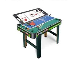 YUHT Mesa multijuegos,Combinación de Varios Juegos de Mesas de Juego de Interior Tabla 3 en 1 Entretenimiento Mesa de 32 for Mesa de Billar Mesa de Ping Pong Hockey tobogán for niños
