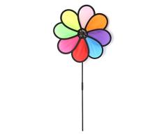 guangzhou Windmill Toys Niños Niños Decoración de jardín 8 Hojas Colorido Spinner al Aire Libre Molino de Viento Decorativo