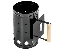 TecTake Encendedor para barbacoa carbón chimenea cubo ascuas BBQ grill parrilla negro