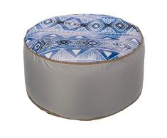 Puff de jardín Azul de poliéster Impermeable árabe para terraza Garden - LOLAhome