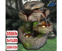 FUENTE DE AGUA - FUENTE DE JARDÍN - FUENTE PARA JARDÍN - FUENTE DECORATIVA - FUENTE DE INTERIOR - FUENTE EN CASCADA 230V