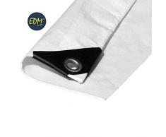 TOLDO 4X5M DOBLE CARA BLANCO OJETES METAL DENSIDAD 90G/M2 EDM