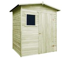 vidaXL Cabaña de Jardín de Madera de Pino Caseta de Almacenamiento de Patio