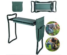 Rodillas Para Jardinería Banqueta Taburete Jardín Plegable Taburete Reclinatorio de Jardín Portátily Plegable Banco de Rodillas Asiento de Jardín Kneeler Carga 113kg Taburetes para jardinería