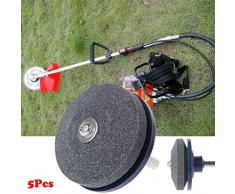 Herramientas de Mano para jardinería,ZARLLE 2 Piezas Afilador para cortacésped Afilador para cortacésped para Taladro Manual eléctrico Cuchillas para cortacéspedes