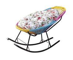 Yuany Mecedora en Rattan para niños Adult Nursery | Tumbonas Tumbonas con Cojines Silla de jardín con reposapiés y reposabrazos | Tumbonas reclinables para la Piscina del Patio