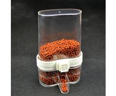 Comedero automático de semillas para pájaros, dispensador de agua para periquitos, loros, cacatúas, etc.