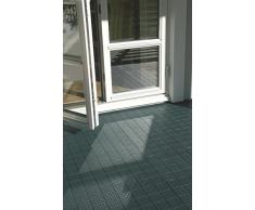 qtile® Plástico azulejos - Universal suelo de polipropileno (PP) • 1 m² (11 baldosas pckg.) • para terraza, balcón, Pool, Jardín, Hobby años, waschraum etc., Verde