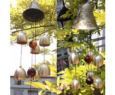 Yizunnu Campana de Viento de Metal para jardín y Exterior, Campana de Viento, decoración del hogar, 40 cm