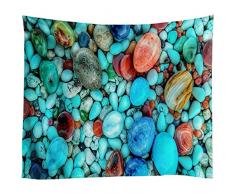DXSERCV Tapiz de Pared de adoquín Colgante de Pared de Mandala Tapiz de Pared de Piedra de Arte 3D Tapiz de Estera de Yoga para decoración del hogar