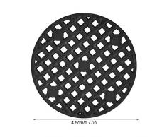 Wifehelper 100 Unids Jardinería Maceta Flor Agujero Malla Estera Almohadilla Planta En Maceta Bonsai Parte Inferior Rejilla(Diameter:4.5cm)