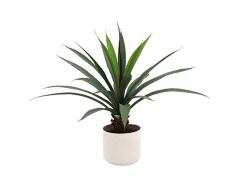 Línea Deco | Aloe Artificial | 50 cm | Planta verde artificial | Planta grasa suculenta tropical | árbol | Decoración del hogar | casa oficina