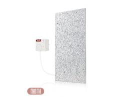 Magma - Calefactor por infrarrojos con regulador de temperatura (potencia: 400 W), diseño de granito, color gris y blanco