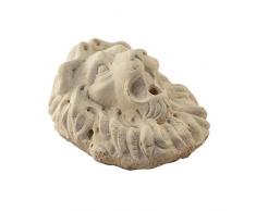 Cabeza de León de mármol amarillo Istria esculpido a mano para fuente