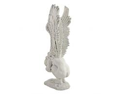 Design Toscano by Blagdon NG33660 - Figura Decorativa para jardín (Resina), diseño de ángel, Color Blanco